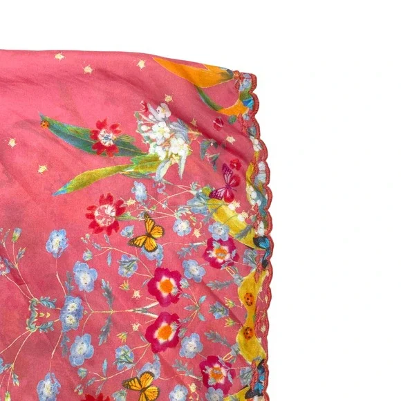 NEW‎ JOHNNY WAS Nephi Silk Floral Butterfly Kimono Tunic Top O/S Pink Oversized - Picture 8 of 13